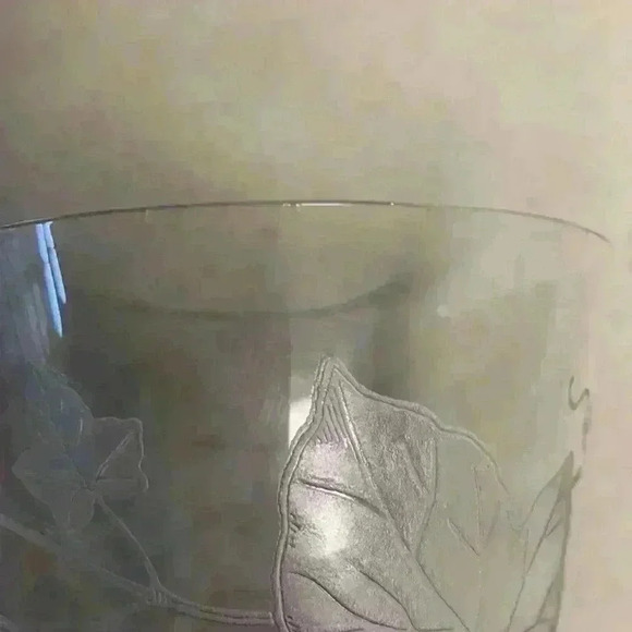 2 Vintage Heisey Crystal Water Goblets/Glass Etched...Pattern: Plantation Ivy - Picture 8 of 8